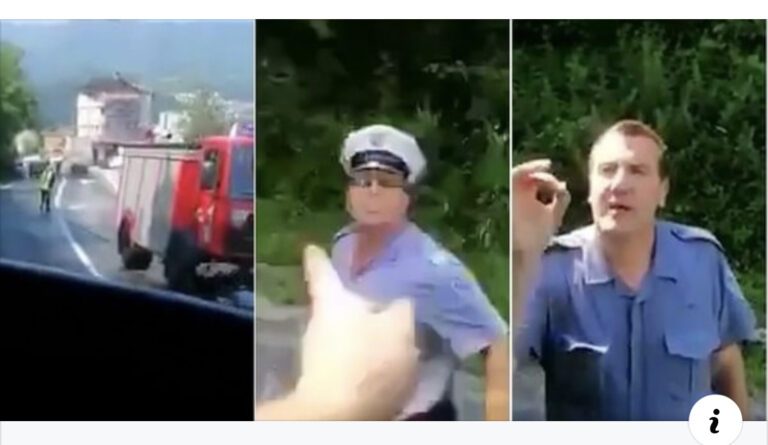 Ružne scene tokom verbalnog sukoba u Konjicu: Policajac pljunuo vozača! (VIDEO)