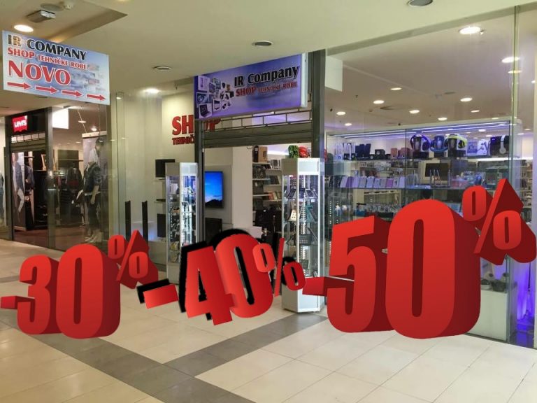 IR COMPANY SHOP: Neponovljivo sniženje do 50 %, posjetite ih u šoping centru “Džananović”