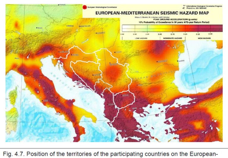 BiH se nalazi u zoni visokog rizika od zemljotresa, a nema razrađen sistem zaštite