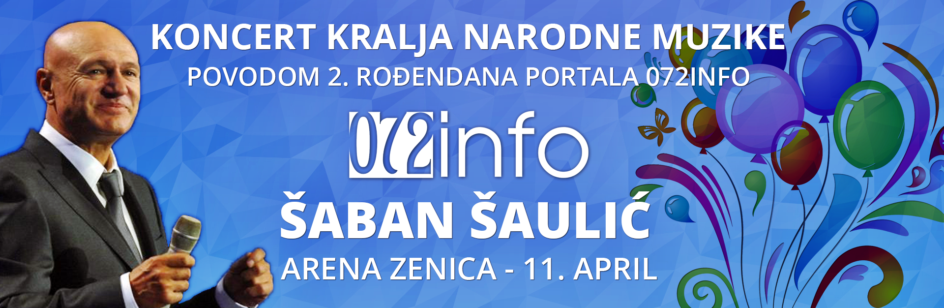 KRALJ NARODNE MUZIKE: Koncert Šabana Šaulića povodom rođendana 072info