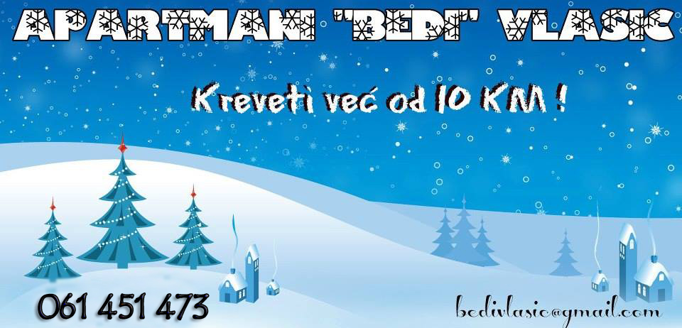 APARTMANI BEDI: Zimovanje na Vlašiću za samo 10 KM!