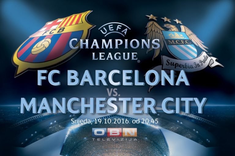 Susret FC Barcelona – Manchester City večeras na OBN TV