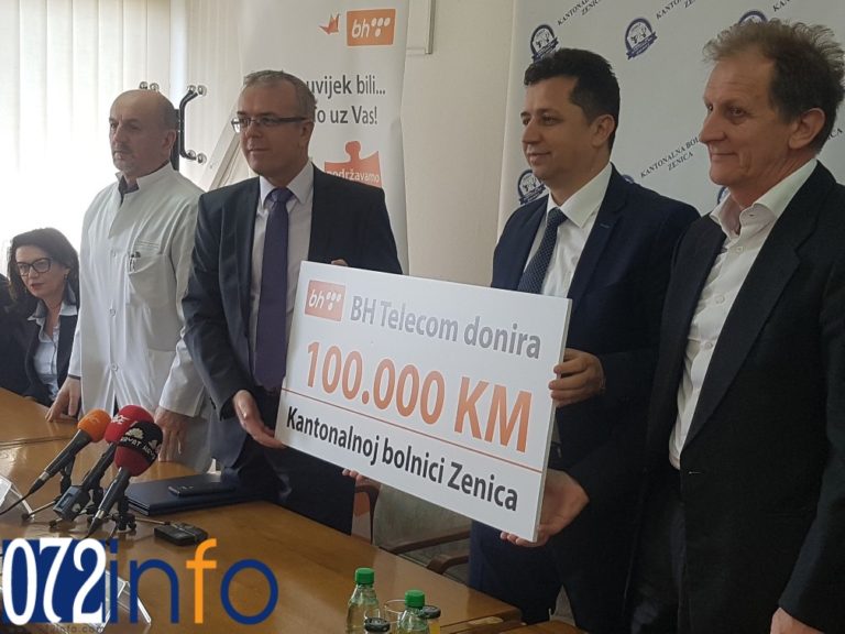 BH Telecom uručio 100.000 KM Kantonalnoj bolnici Zenica (FOTO)