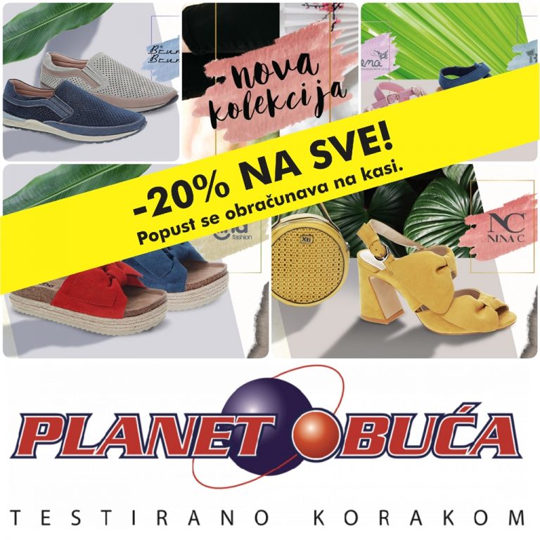 PLANET OBUĆA: AKCIJA -20% POPUSTA na sve od 12. juna!