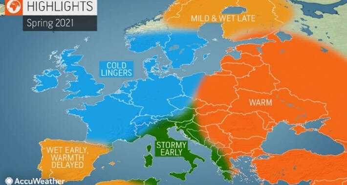 AccuWeather objavio dugoročnu prognozu: Proljeće će kasniti, očekuje se puno padavina