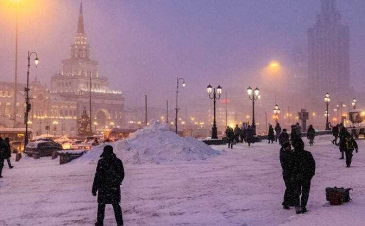 Rekordne količine snijega pale na Moskvu, u gradu je haos