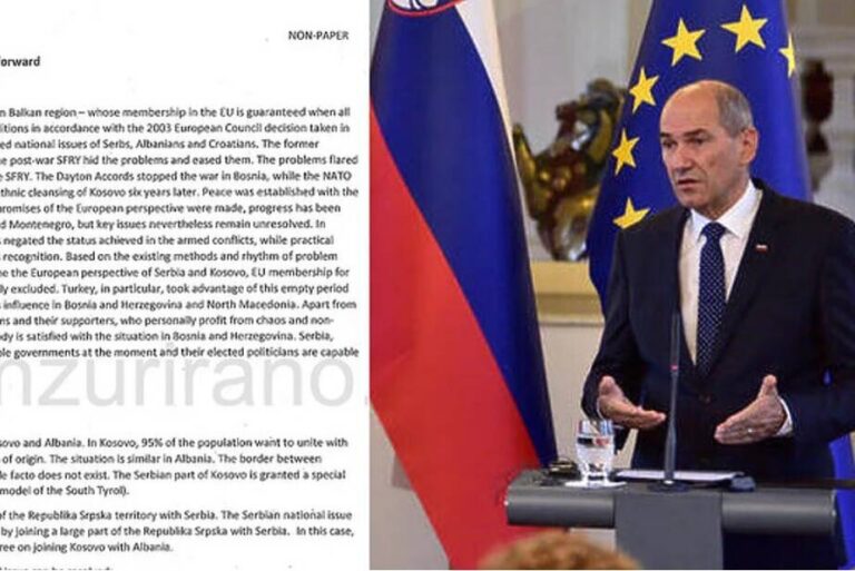 Slovenski medij objavio “non paper”: “Crno na bijelo” plan za komadanje BiH