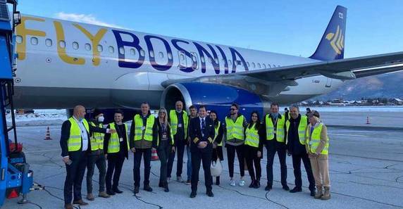 U Sarajevo sletio novi avion kompanije FlyBosnia, domaći prevoznik nastavlja s letovima