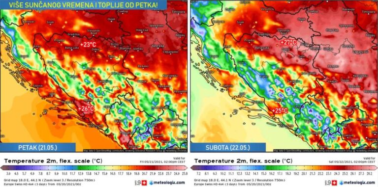 Nakon današnje jeseni, petak i vikend donose više sunčanog vremena