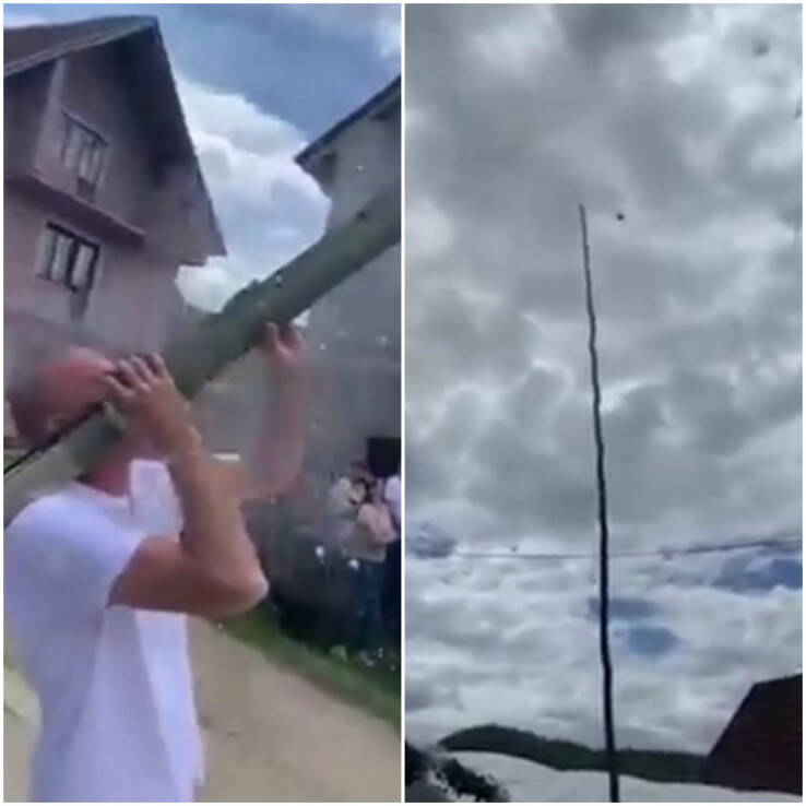 Zoljom skidao jabuku na svadbi: Mogao je pobiti sve svatove (VIDEO)