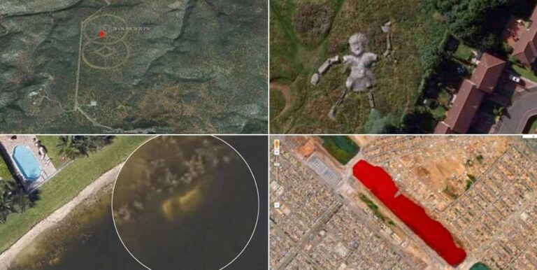 Ovo su najgori prizori zabilježeni na Google Earthu: Krvavo jezero, čudna skulptura…