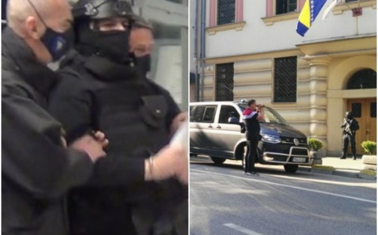 Opsadno stanje: Kriminalac Darko Elez na ispitivanju u Tužilaštvu KS, daje iskaz o ubistvu sarajevskih policajaca