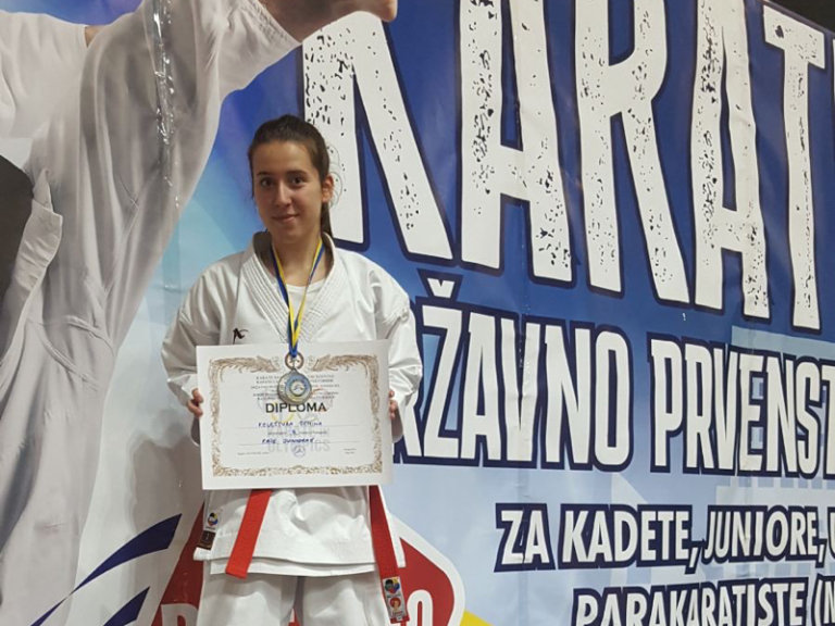 Zeničanka Semina Keleštura osvojila bronzanu i srebrnu medalju na Državnom prvenstvu u karateu