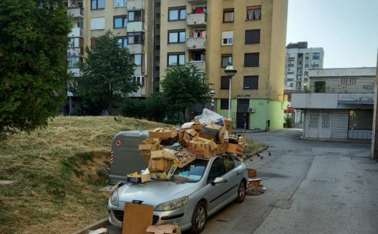 Šta se krije iza fotografije automobila zatrpanog smećem u Sarajevu