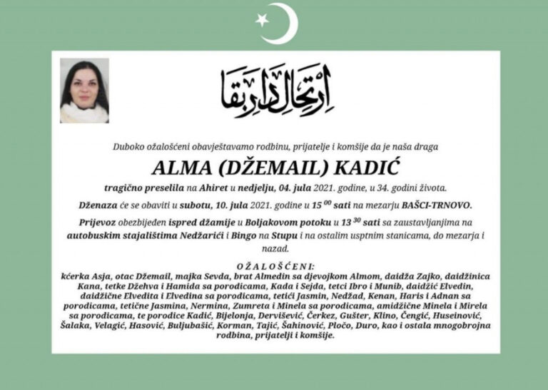 Ovo je Alma koju je svirepo usmrtio Hodžić: Rekla je kćerkici: „Idi sine, sad će mama“, ali nikada nije došla!