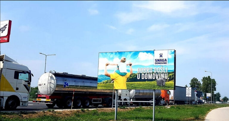 U blizini graničnih prijelaza postavljeni bilbordi “Dobro došli u domovinu”