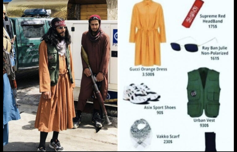 Outfit modno osvještenog talibana je hit: Cijena Gucci haljine 3500$