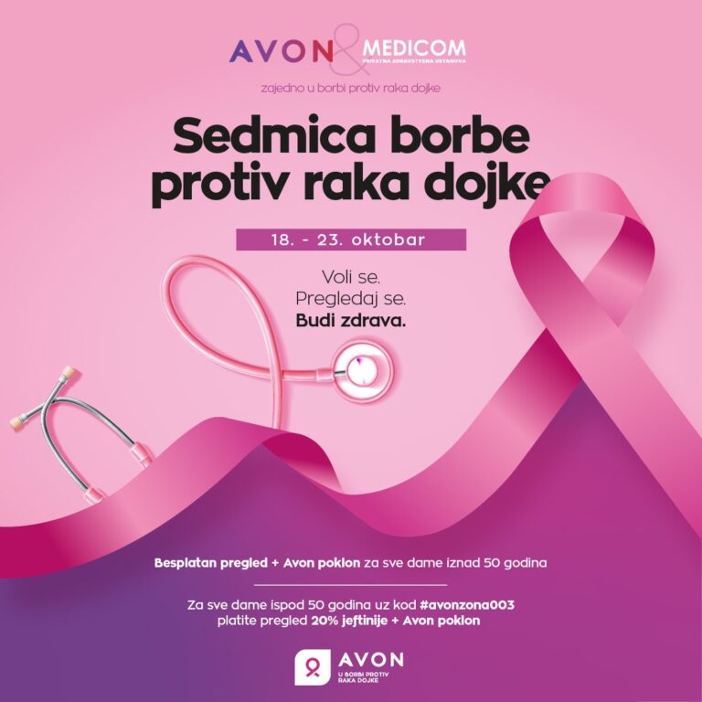 Sedmica borbe protiv raka dojke sa “Avonom” i Poliklinikom “Medicom”