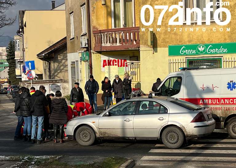 ZENICA: Nesreća na pješačkom prelazu, povrijeđena pješakinja (FOTO)