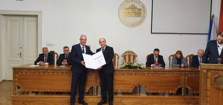 Rektor Univerziteta u Zenici dobitnik priznanja „Plaketa Rektorske konferencije BiH / Rektorskog zbora BiH“ 