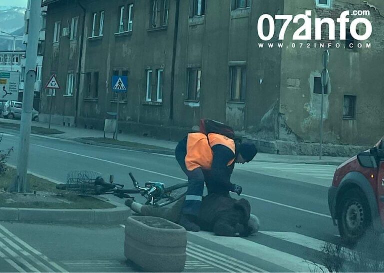 DRAMA U ZENICI: Biciklistu udario na pješačkom prelazu (FOTO)