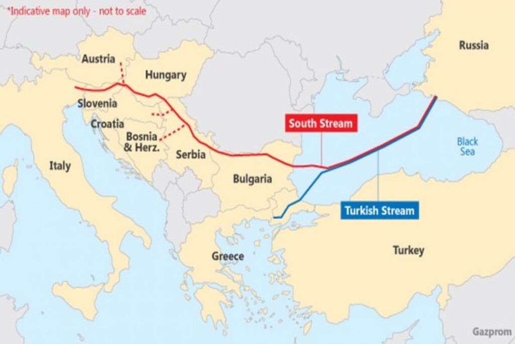 turski tok mapa