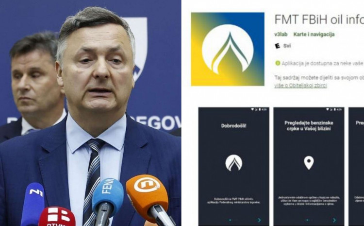 Vujanović: Više od 110.000 korisnika mobilne aplikacije “FMT FBiH oil info”