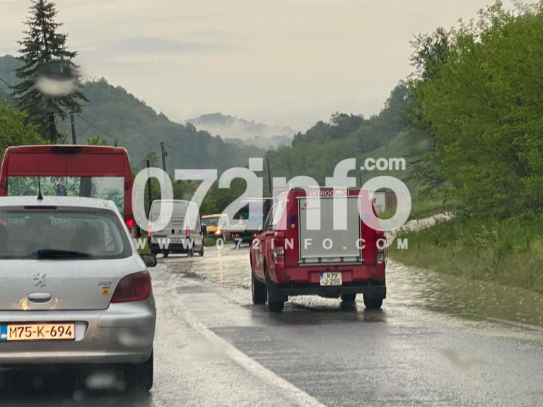 KOLAPS: Pogledajte haos na putu M-17, vatrogasci na licu mjesta (FOTO/VIDEO)