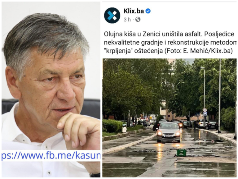 Kasumović: Ulice oštećene u današnjem nevremenu nisu asfaltirane u mom mandatu 