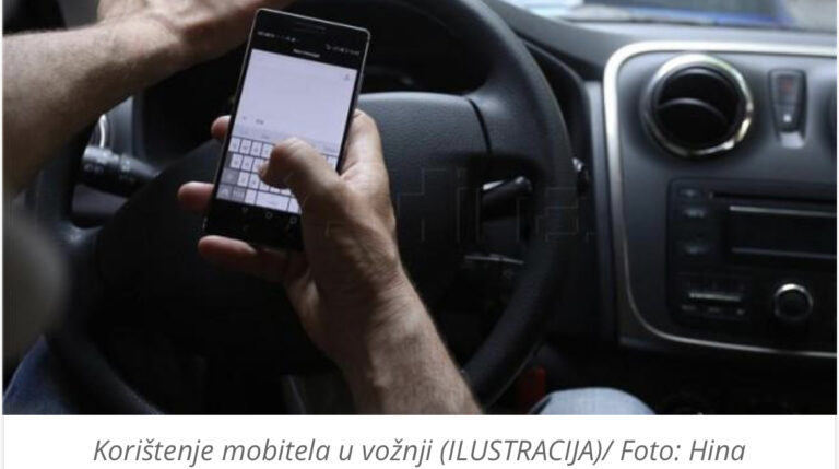 RADAR ZA MOBITEL: Policija testira novu tehnologiju protiv mobitela u vožnji