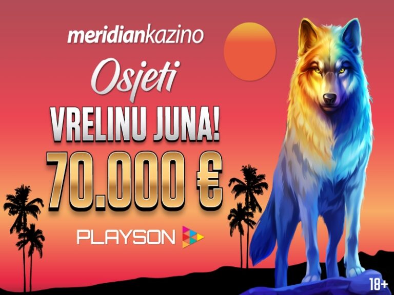 Ljetna slot žurka na Meridian Kazinu: Budi dio spektakla vrijednog 70.000 EURA