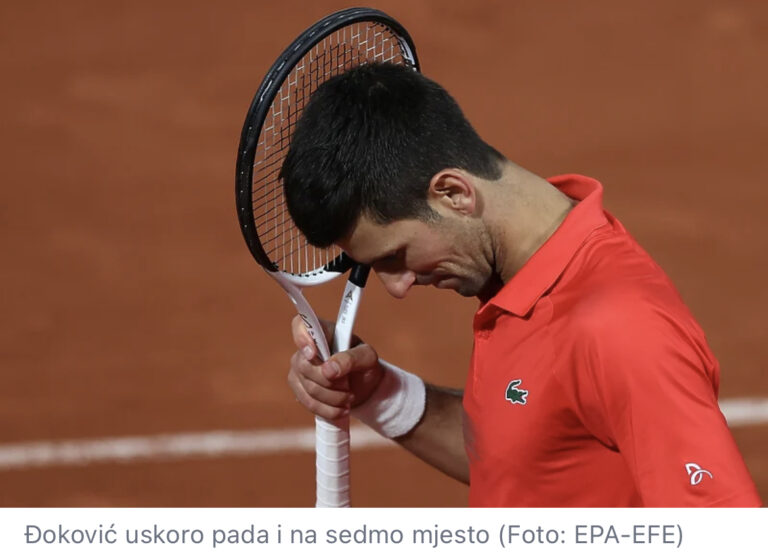 Zaustavljena rekordna vladavina Đokovića na ATP listi, od danas je treći igrač svijeta