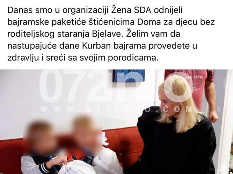 Sebija djeci bez roditeljskog staranja zaželjela da Bajram provedu sa svojim porodicama