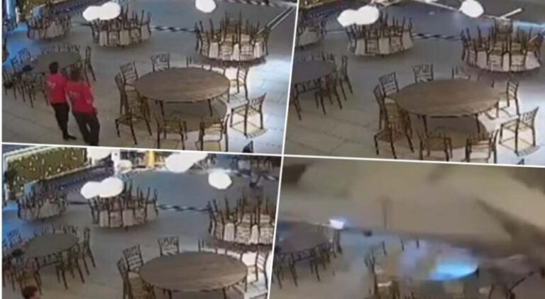 Jeziv prizor: Urušio se plafon u restoranu