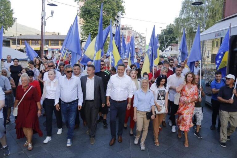 Bećirović u Zenici: Hoćemo pravdu i jednake zakone za sve! 