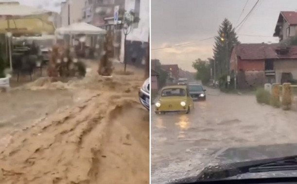 Veliko nevrijeme prouzrokovalo probleme: Teku bujice vode, automobili jedva idu