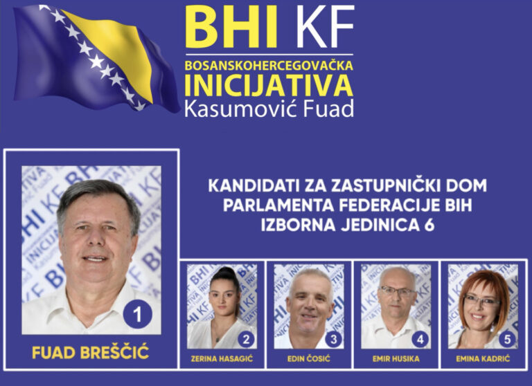 PREDSTAVLJAMO | Kandidati BHI KF za Zastupnički dom Parlamenta FBiH – Izborna jedinica 6