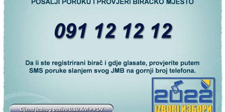 Izbori 2022: Provjeri svoje biračko mjesto 