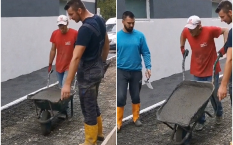 Kad ti svi pametuju kako ćeš: Bacio i kolica i beton, “neću sad nikako” (VIDEO)