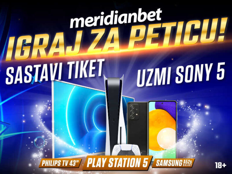 IGRAJ ZA PETICU: Sastavi najviše tiketa u Meridianu i osvoji Play Station 5