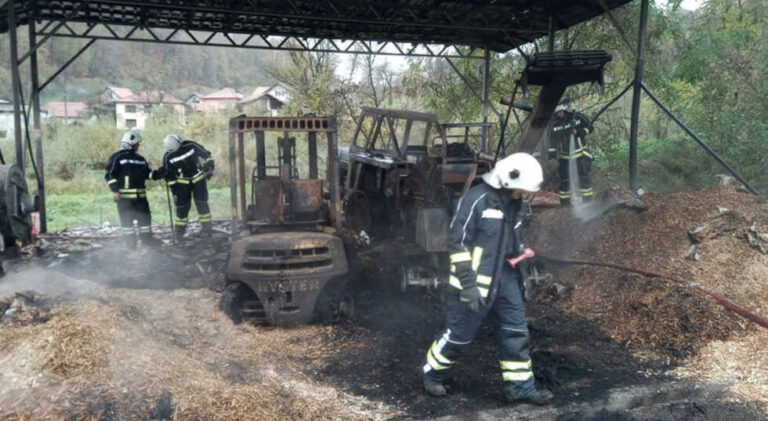 BiH: Izgorio pogon za proizvodnju peleta