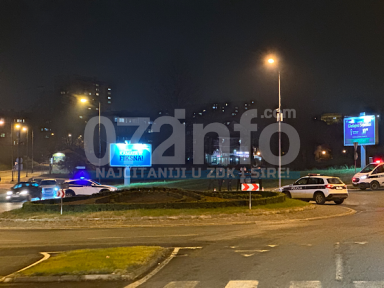 ZENICA: Policijske patrole okupirale kružni tok, pronađeno lice kako leži, prebačeno u bolnicu (FOTO)