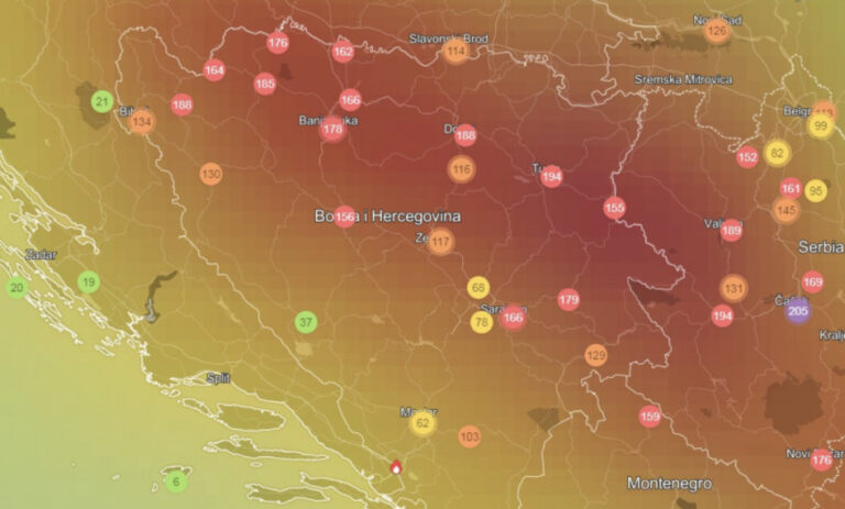 Građani širom BiH večeras se guše: Udišemo zagađeni zrak opasan za zdravlje