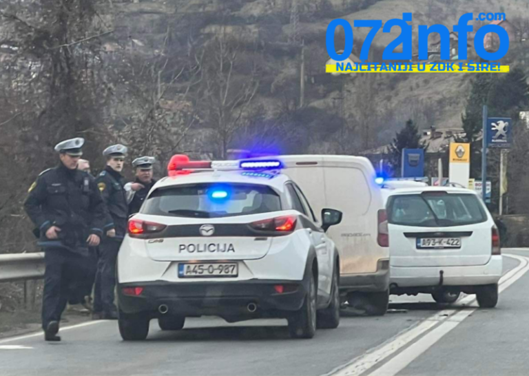 Nesreća na M-17 u Zenici, policija na licu mjesta (FOTO)