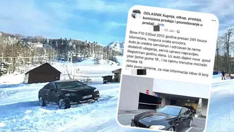 Vozač BMW-a koji se zaglavio na skijalištu prodavao automobil: ‘Ima zimske gume, uredno je servisiran’