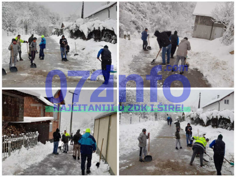 Dok mnogi čekaju putne službe mještani Vukovića sami očistili lokalni put