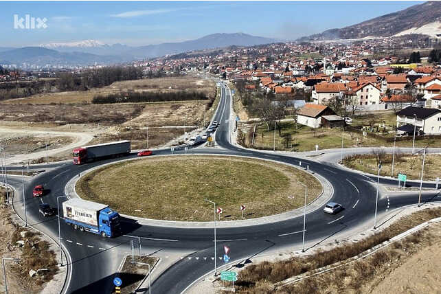 Kružni tok na ulazu/izlazu kod Zenice je jedan od najvećih u BiH