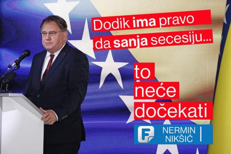 Nikšić: Imovina je pravno pitanje, Dodik može sanjati secesiju, ali od toga nema ništa