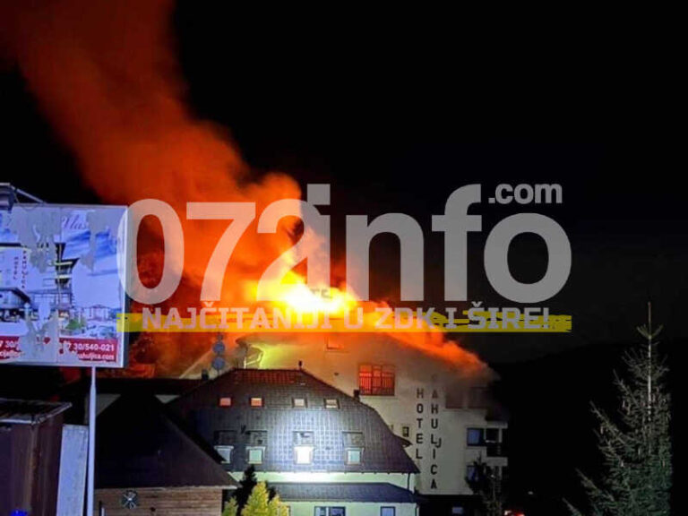 Pogledajte “Pahuljicu” u plamenu: Detalji požara na Vlašiću, izbio u sauni hotela (VIDEO/FOTO)