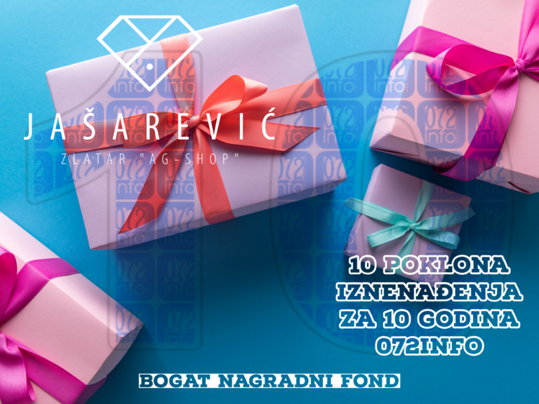 Slavimo 10 godina 072info: Osvojite vrijedne nagrade iznenađenja u Ag-shopu “Jašarević”